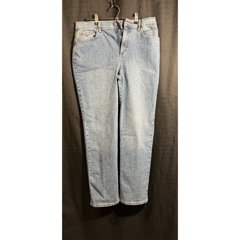 Gloria Vanderbilt Amanda Jeans Womens 12 Blue Classic Tapered High Rise Denim